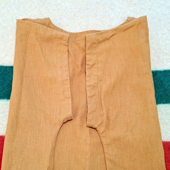 CELTIC & CO Linen Button Detail Top, goldenrod, sz 12 - Picture 6 of 10